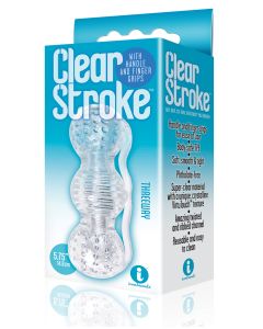 The 9's Clear Stroke Threeway Masturbator