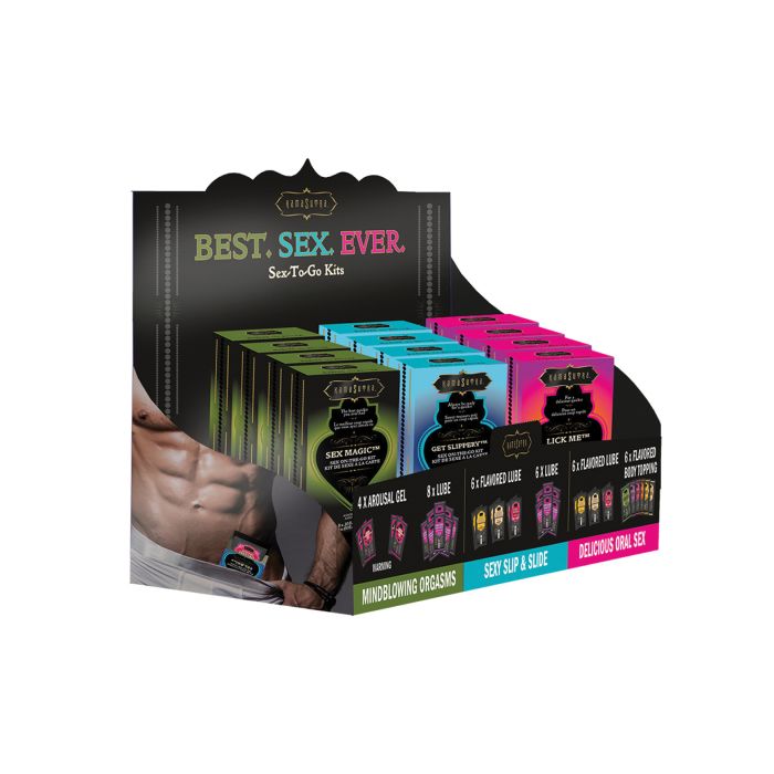 Kama Sutra Sex to Go Kits Prepack Display - Display of 12